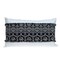 Nassau Collection 24" White and Black Geometric Transitional Throw Pillow